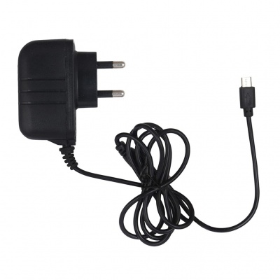 3A BRIGHT Charger for Keypad Mobiles 1.6A Wired Fast Charger V8 (Black)