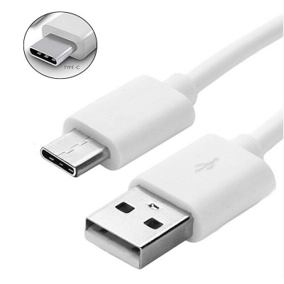 3A BRIGHT Type C USB Cable | Data Sync Cable | Rapid Quick Dash Fast Charging Cable |(1 Meter/3.3 Feet, White)